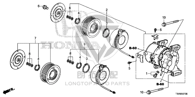 Air Conditioning Pump 38810-6A1H0 388106A1H01 for Honda