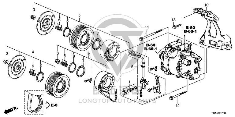 Air Conditioning Pump 38810-R6CH0 38810R6CH0 for Honda