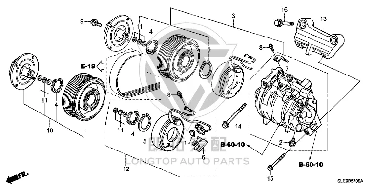 Air Conditioning Pump 38810-RLF03 38810RLF003 for Honda