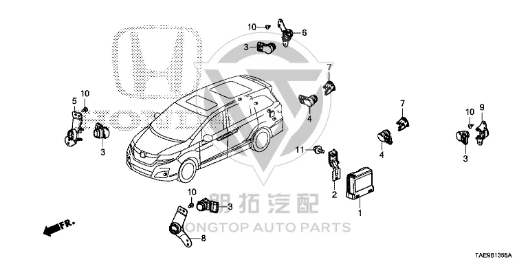 Rear Bumper Radar Sensor 39680-T4NH0-1ZA 39680T4NH01ZA for Honda