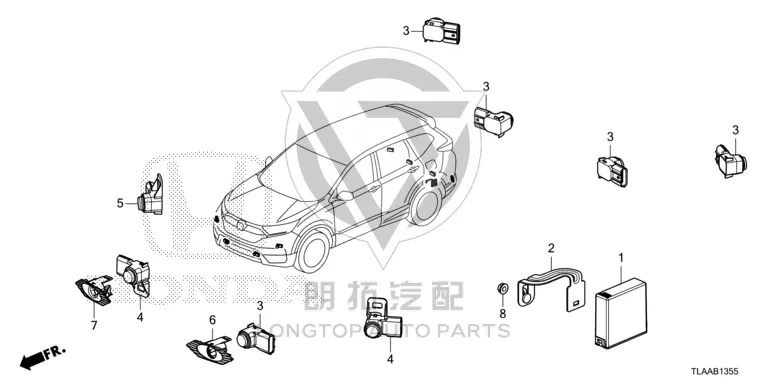 Rear Bumper Parking Sensor 39680-TEXY41ZN 39680TEXY41ZN for Honda