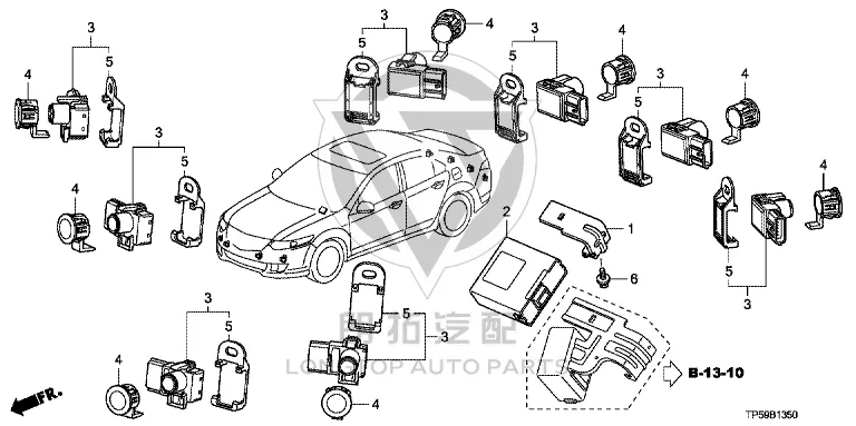 Rear Bumper Radar Sensor 39680-TL0-G01YH 39680TL0G01YH for Honda