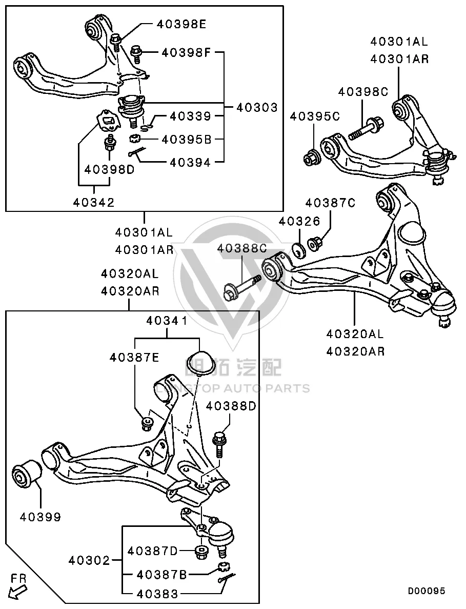 Front Lower Control Arm Ball Joint 4013A-319 4013A319 for Mitsubishi KG5W