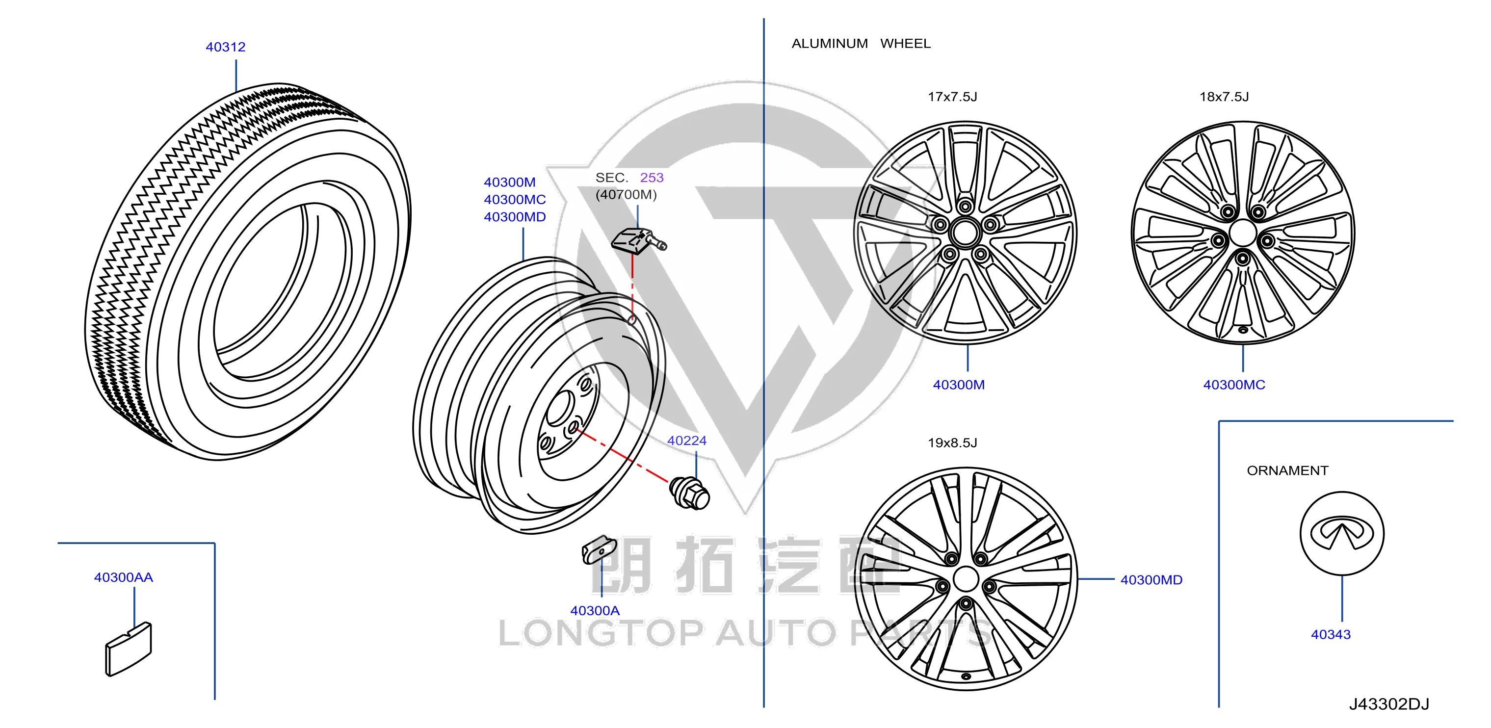 Steel Rim 40300-2V73A 403002V73A for Infiniti