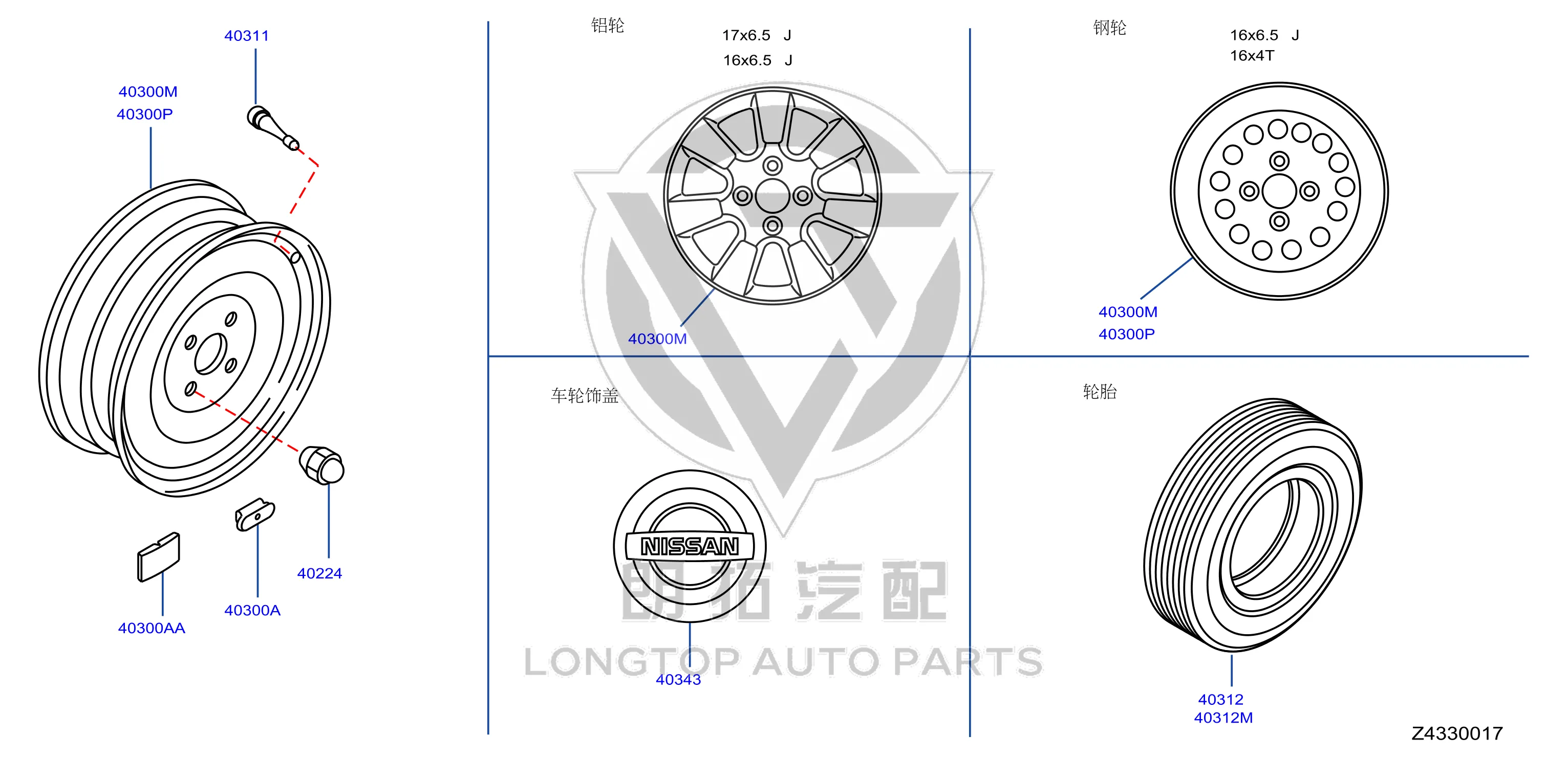 Steel Rim 40300-4DW3A 403004DW3A for Nissan