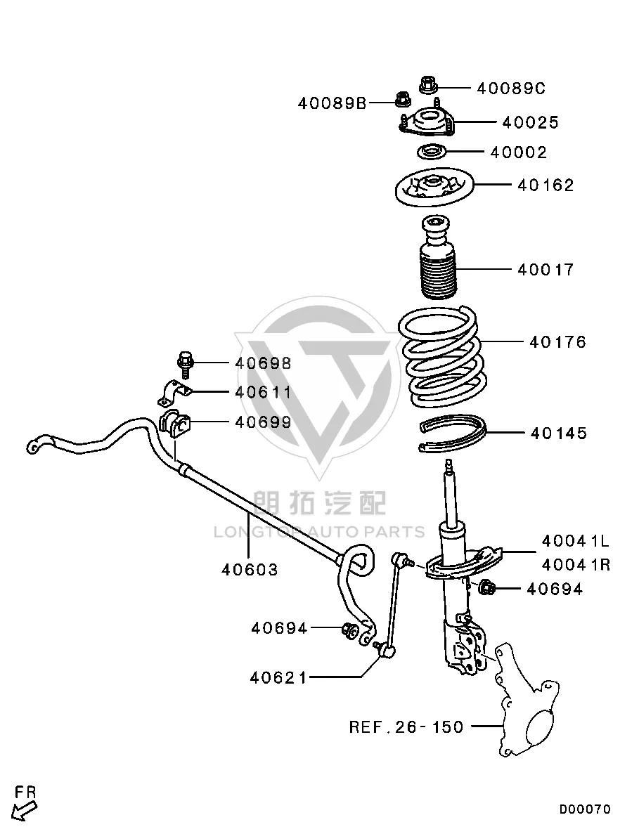 Front Shock Absorber Bearing (Right) 4060A-7111 4060A7111 for Mitsubishi GA1W