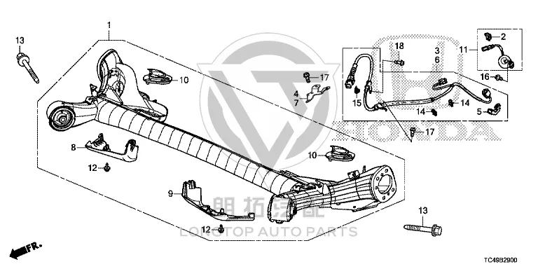 Rear Axle Housing 42100-TC4H01 42100TC4H01 for Honda