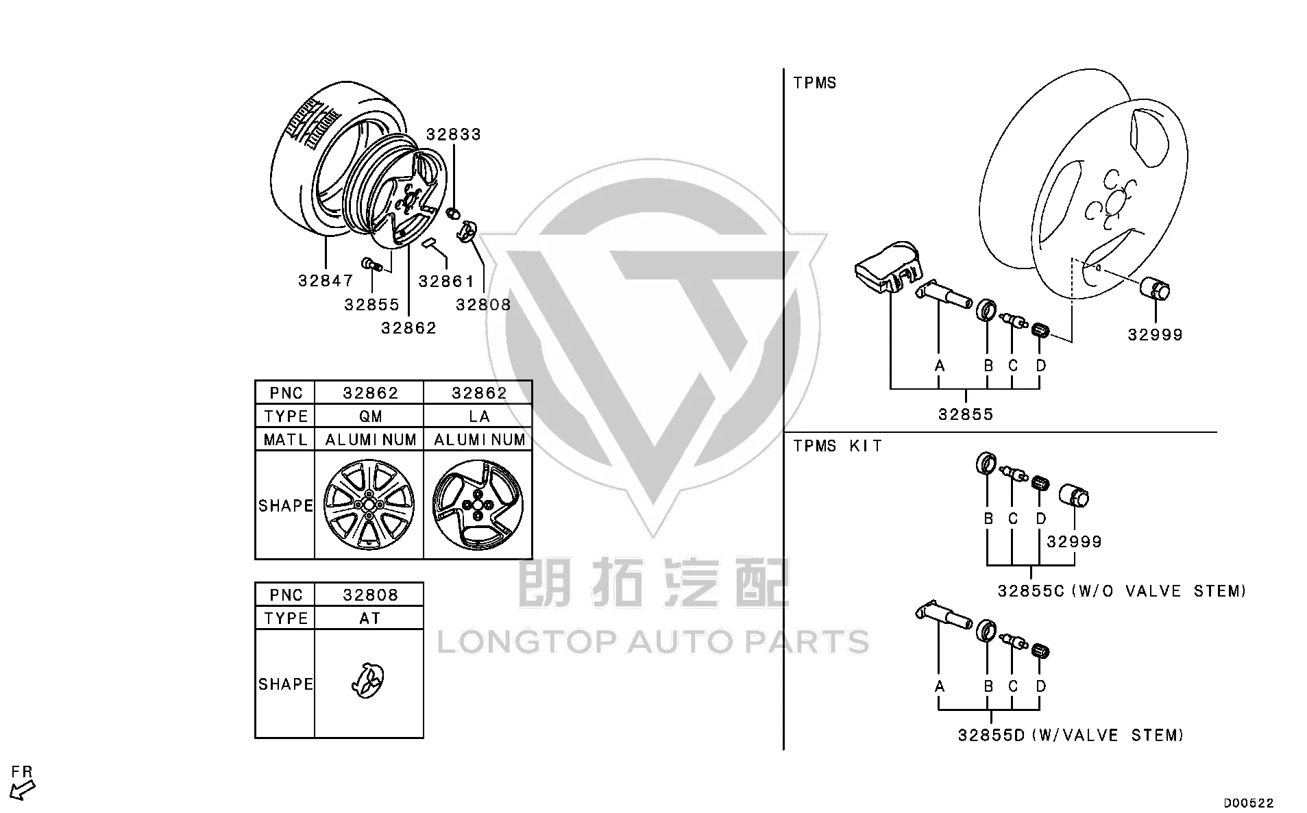 Spare Tire Air Nozzle 4250C-477 4250C4777 for Mitsubishi CX6A