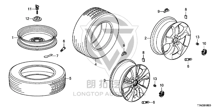Steel Rim 42700-T7JH9 42700T7JH91 for Honda