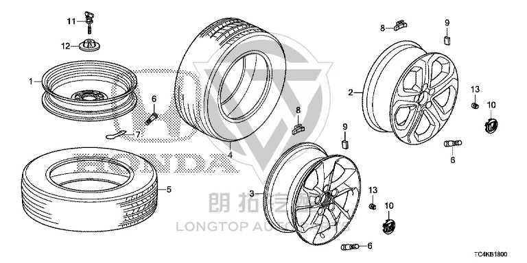 Steel Rim 42700-TC4H61 42700TC4H61 for Honda