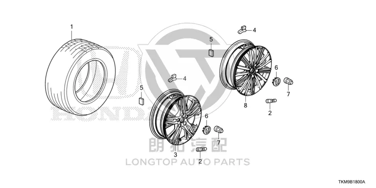 Tire 42751-TAEH61 42751TAEH61 for Honda