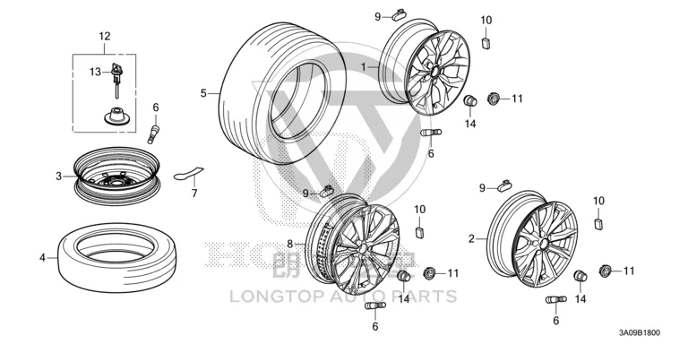 Steel Rim 42700-3B4H7 427003B4H7 for Honda
