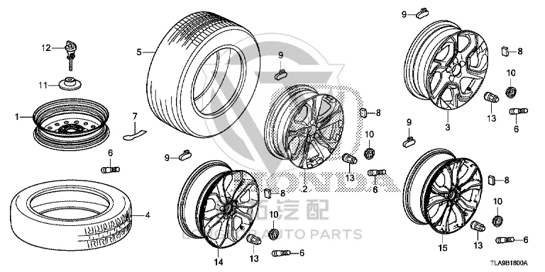 Steel Rim 42700-TLYH75 42700TLYH75 for Honda