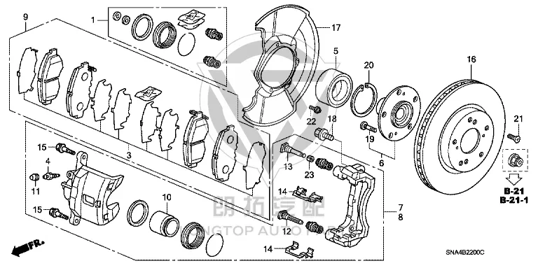 Front Wheel Bearing 44300-SNA95 44300SNA95 for Honda