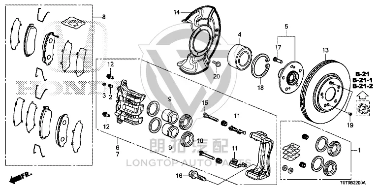 Front Brake Disc 45251-SWN-010 45251SWN010 for Honda