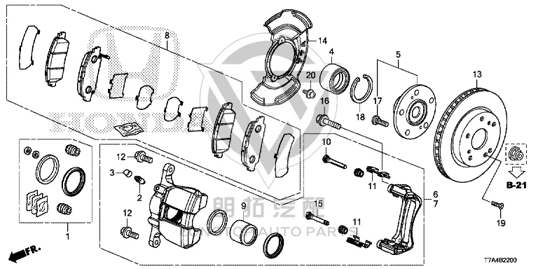 Front Wheel Bearing 44300-T8NT5 44300T8NT51 for Honda