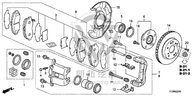 Front Wheel Bearing 44300-TB0P0 44300TB0P01 for Honda