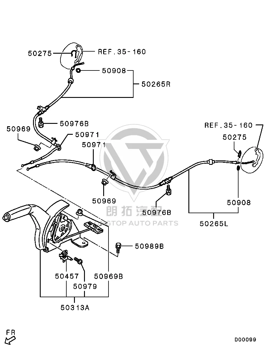 Parking brake lever 4815A-062XA 4815A062XA for Mitsubishi CW4W