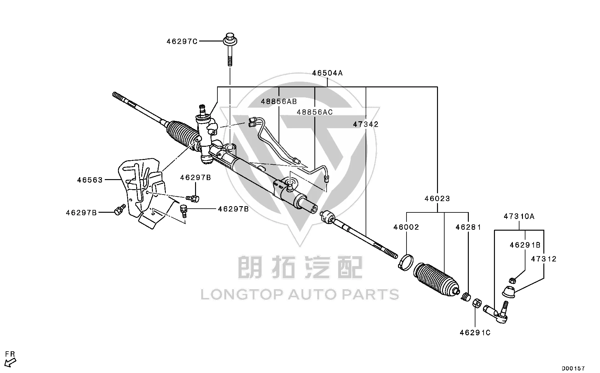 Steering Outer Ball Joint 48564-W000P 48564W000P for Mitsubishi CV2W