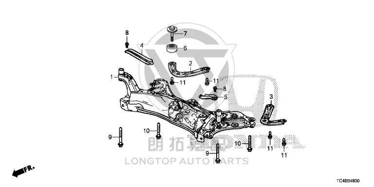 Subframe 50200-T7A02 50200T7A023 for Honda