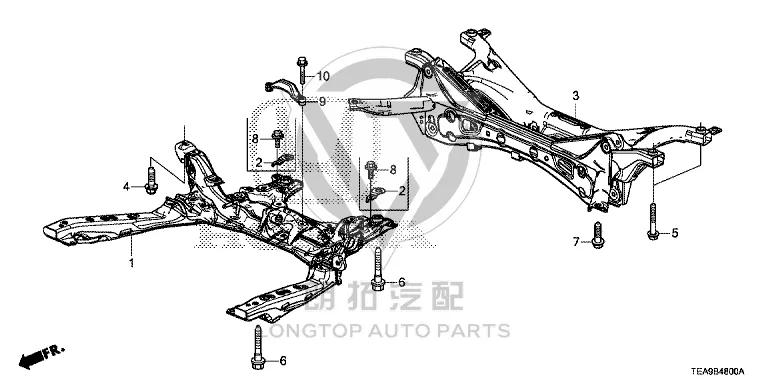 Subframe 50200-TEAQ02 50200TEAQ02 for Honda