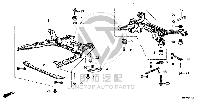 Subframe 50200-THB-H03 50200THBH03 for Honda