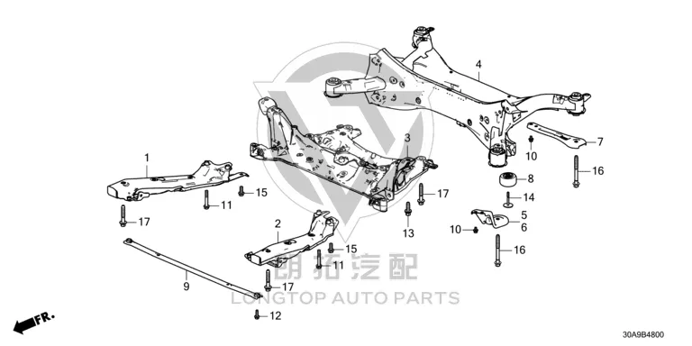 Rear axle housing 50300-TVAA02 50300TVAA02 for Honda