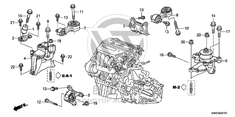 Engine Mount Right 50820-SWET01 50820SWET01 for Honda