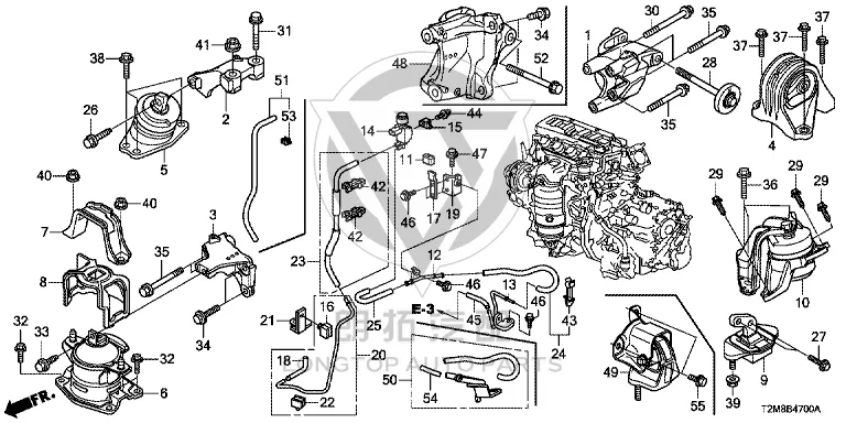Transmission Mount 50850-T2L-H01 50850T2LH01 for Honda