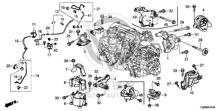 Transmission Mount 50850-T2F-A01 50850T2FA01 for Honda