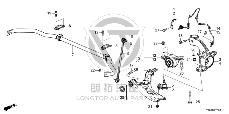 Front Lower Control Arm Ball Joint 51220-TPA-J01 51220TPAJ01 for Honda