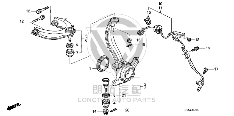 Front Upper Control Arm 51450-SDAA01 51450SDAA01 for Honda Accord