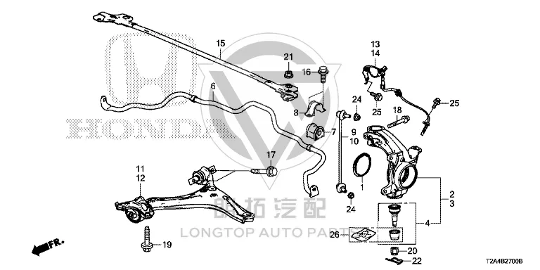 Front Lower Control Arm Ball Joint 51220-T2A-305 51220T2A305 for Honda