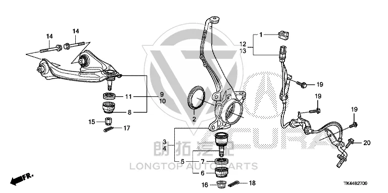 Front Lower Control Arm Ball Joint 51220-TA0A0 51220TA0A0 for Honda