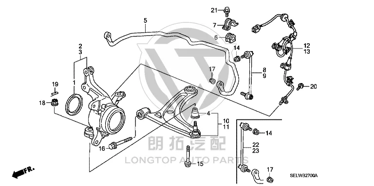 Front Lower Control Arm (Right) 51350-SAGC01 51350SAGC01 for Honda