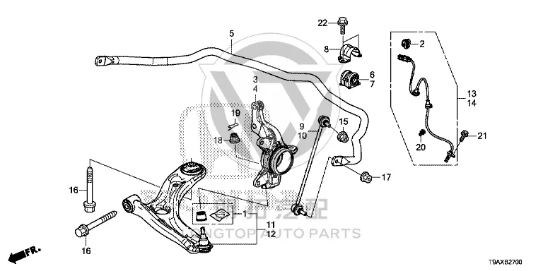 Front Lower Control Arm 51350-T5G-H01 51350T5GH01 for Honda