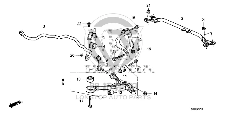 Front Lower Control Arm (Right) 51350-TA0-A00 51350TA0A00 for Honda