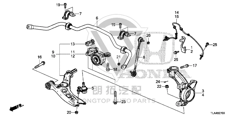 Front Balance Bar Ball Joint 51320-TRNH02 51320TRNH02 for Honda