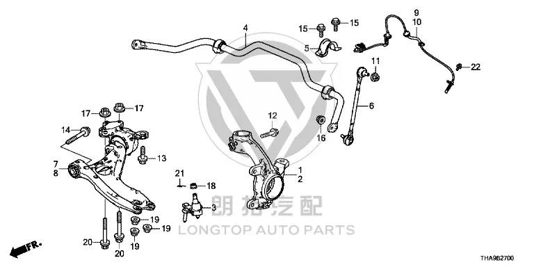Front Steering Knuckle (Right) 51211-THAH01 51211THAH01 for Honda