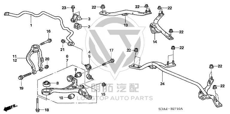 Front Lower Control Arm (Right) 51350-SDA-A03 51350SDAA03 for Honda Accord