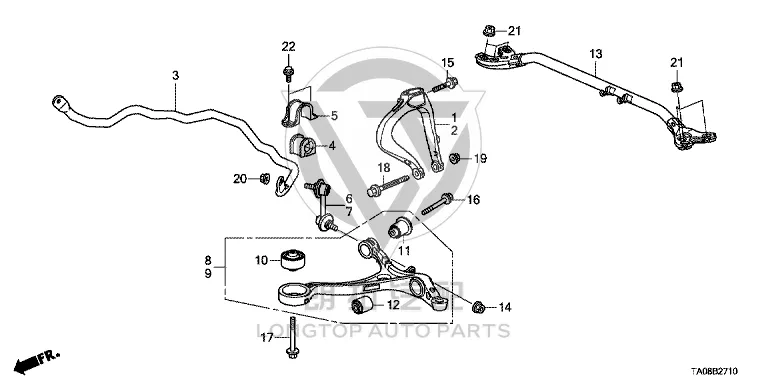 Front Lower Control Arm (Left) 51360-TA0-000 51360TA0000 for Honda Accord