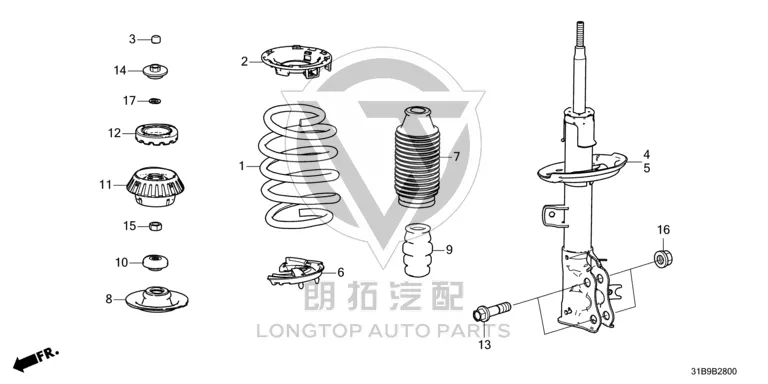 Front Shock Absorber Cap (Upper) 51925-TG5-C01 51925TG5C01 for Honda