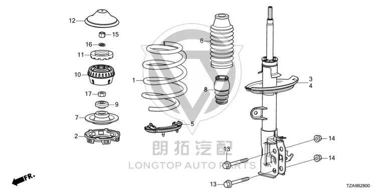 Front Shock Absorber Dust Cover 51686-SAAE02 51686SAAE02 for Honda