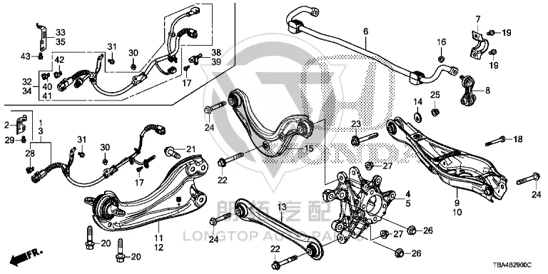 Rear Steering Knuckle (Left) 52215-TBA-A00 52215TBAA00 for Honda