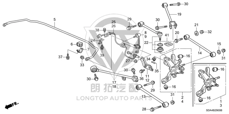Rear Upper Control Arm 52390-SDAA01 52390SDAA01 for Honda Accord