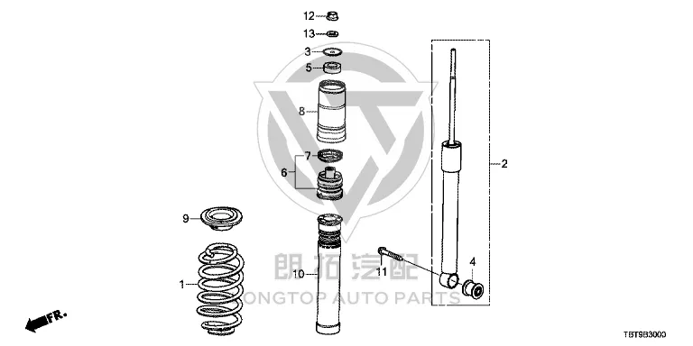 Rear Shock Absorber Core 52611-TBTH01 52611TBTH01 for Honda