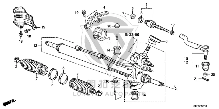 Steering Gear 53601-SLGW01 53601SLGW01 for Honda