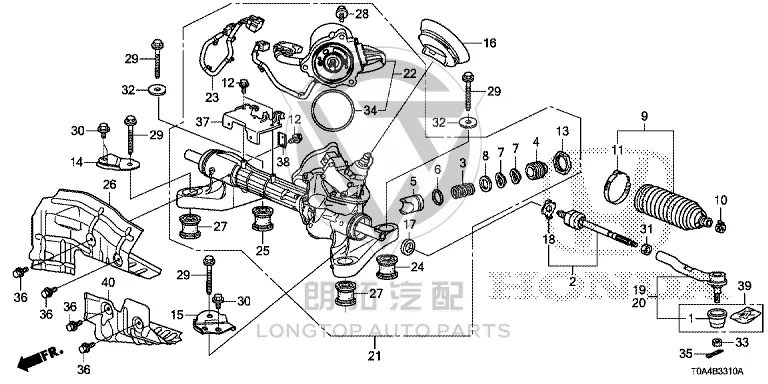 Steering Gear Dust Cover 53429-T0AA0 53429T0AA01 for Honda