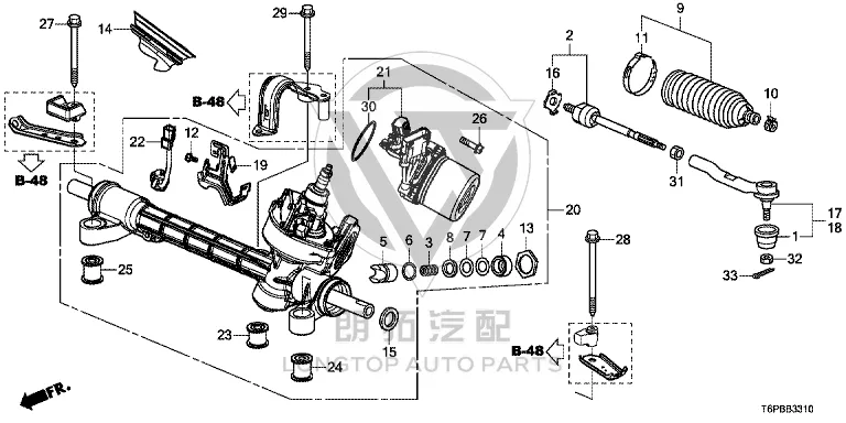 Inner Ball Joint of Steering Gear 53010-T6P-H01 53010T6PH01 for Honda