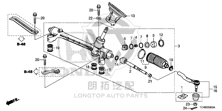 Steering Gear 53400-T7AH0 53400T7AH02 for Honda